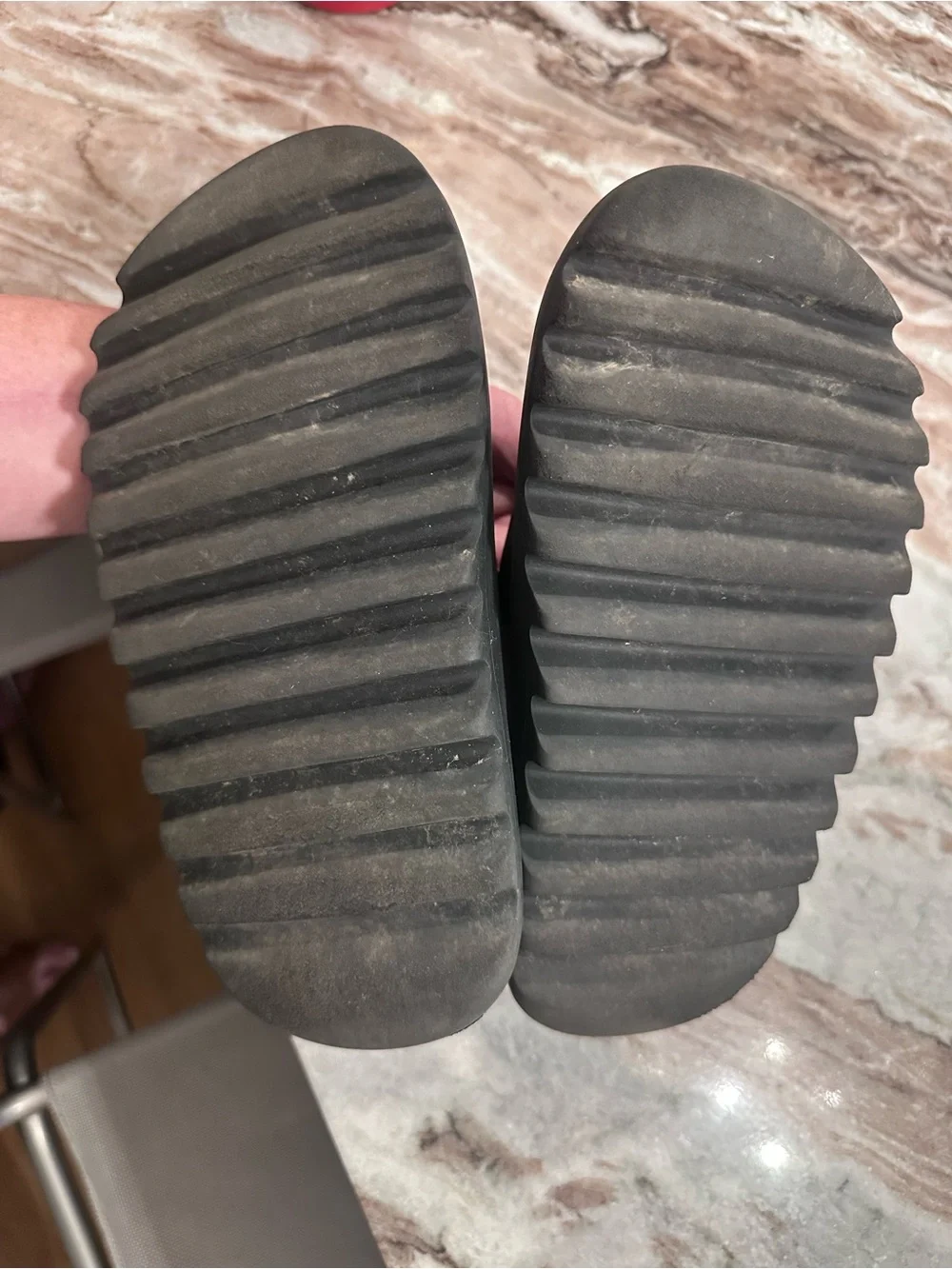 adidas Yeezy Kids Slide Sandals in black